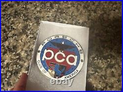 Vintage Old Porsche PCA Car Club of America Grill Badge Emblem Hood Ornament