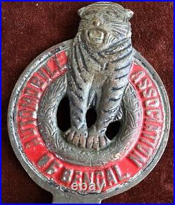 Vintage Radiator Car Club Badge # Automobile Association Of Bengal