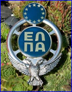 Vintage Renamel Automobile Car Club Badge # Greek Automobile Club Elpa Greece