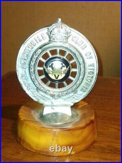 Vintage Royal Automobile Club Car Badge/ emblem/Stand + Certificate