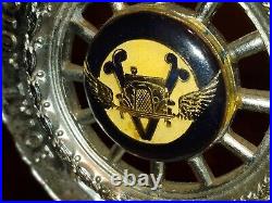 Vintage Royal Automobile Club Car Badge/ emblem/Stand + Certificate