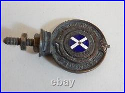 Vintage Small RAC Associate Royal Scottish Automobile Club Car Badge Auto Emblem