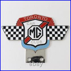 Vintage Toronto MG Car Club Est 1955 4.75 Metal Car Badge Emblem