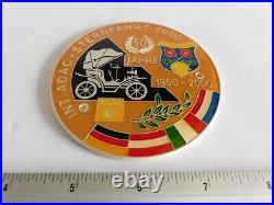 Vintage Vehicle Automobile Car Tour Club Metal Grille Badge Emblem Sign Shield