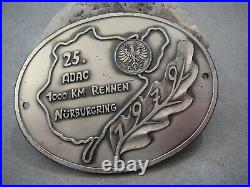 Vintage german ADAC 1000 KILOMETERS RACE NÜRBURGRING Automobile Car Club Badge