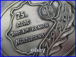 Vintage german ADAC 1000 KILOMETERS RACE NÜRBURGRING Automobile Car Club Badge