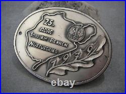 Vintage german ADAC 1000 KILOMETERS RACE NÜRBURGRING Automobile Car Club Badge