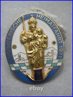 Vintage german ADAC BAVARIA SÜDBAYERN 1971 Heimatfahrt Car Club enamel Badge