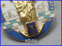 Vintage german ADAC BAVARIA SÜDBAYERN 1971 Heimatfahrt Car Club enamel Badge