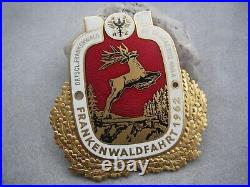 Vintage german ADAC FRANKENWALD 1962 NAILA Automobile Club enamel Car Badge