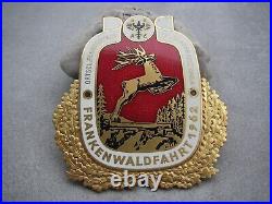 Vintage german ADAC FRANKENWALD 1962 NAILA Automobile Club enamel Car Badge