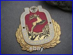 Vintage german ADAC FRANKENWALD 1962 NAILA Automobile Club enamel Car Badge