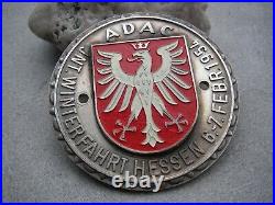 Vintage german ADAC WINTERRALLYE HESSEN 1954 Automobile Club Car Badge