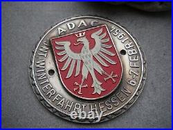 Vintage german ADAC WINTERRALLYE HESSEN 1954 Automobile Club Car Badge