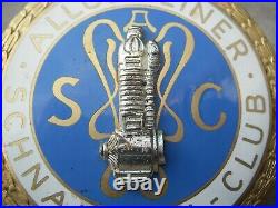 Vintage german ASC ALLGEMEINER SCHNAUFERL CLUB enamel Automobile Car Club Badge