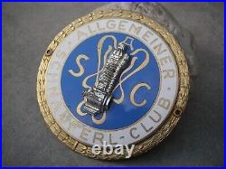 Vintage german ASC ALLGEMEINER SCHNAUFERL CLUB enamel Automobile Car Club Badge