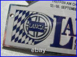 Vintage german LANCIA CLUB DEUTSCHLAND MEETING CHIEMSEE BAVARIA 1988 Car Badge