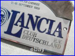 Vintage german LANCIA CLUB DEUTSCHLAND MEETING CHIEMSEE BAVARIA 1988 Car Badge