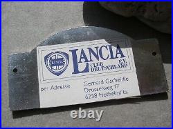 Vintage german LANCIA CLUB DEUTSCHLAND MEETING CHIEMSEE BAVARIA 1988 Car Badge