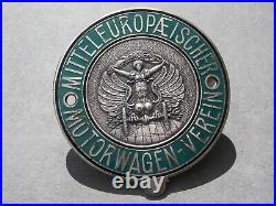 Vintage german MMV MITTELEUROPAEISCHER MOTORWAGEN VEREIN CAR CLUB enamel Badge