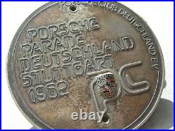 Vintage german PORSCHE PARADE STUTTGART 1982 DEUTSCHLAND PORSCHE CLUB CAR BADGE