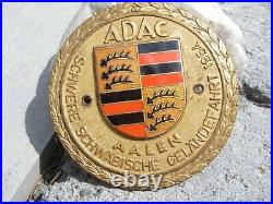 Vintage german SWABIAN GELÄNDEFAHRT AALEN 1954 AUTOMOBILE CAR CLUB Enamel Badge