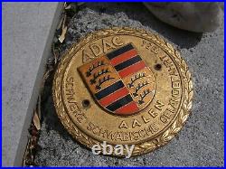 Vintage german SWABIAN GELÄNDEFAHRT AALEN 1954 AUTOMOBILE CAR CLUB Enamel Badge