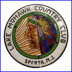 Whitehead & Hoag Newark, NJ Antique Country Club Car Badge 3 Sparta